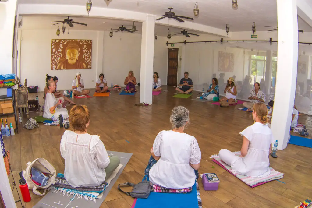 Yoga teacher training class room