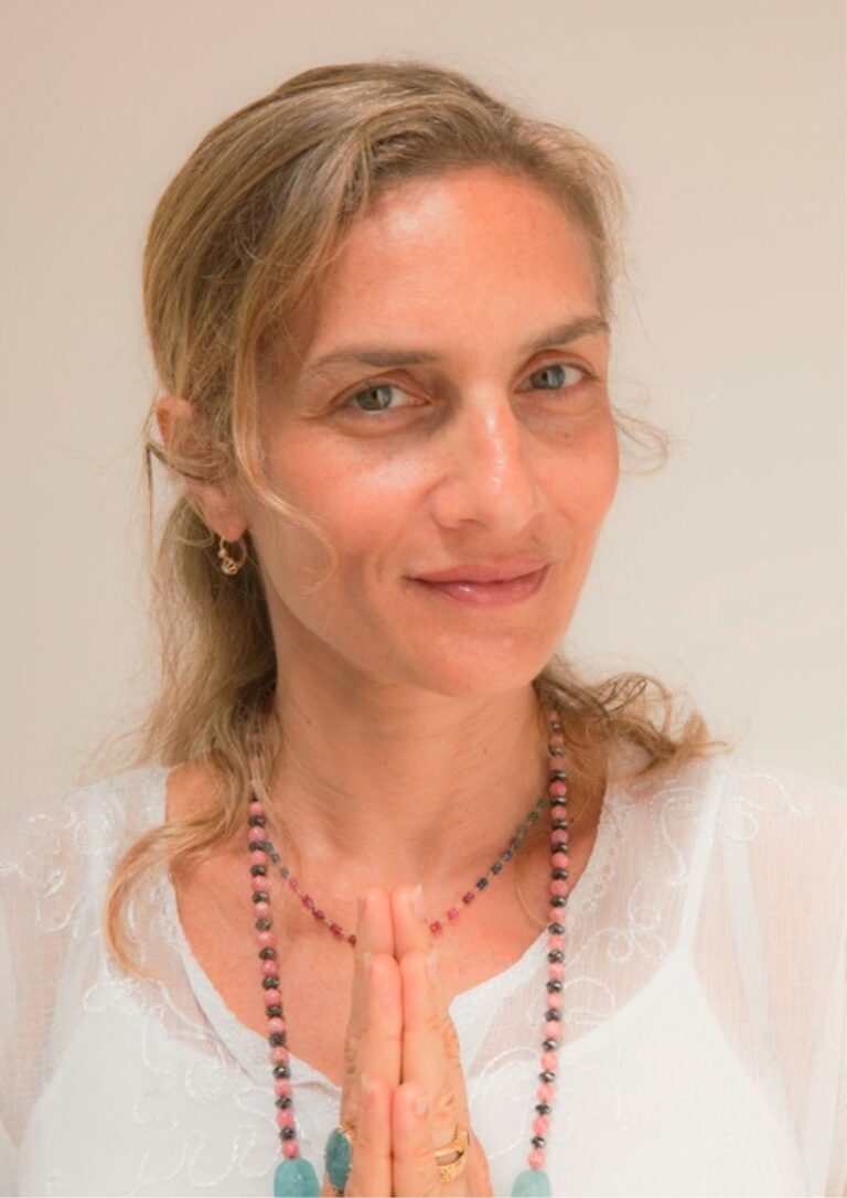 Woman with prayer hands