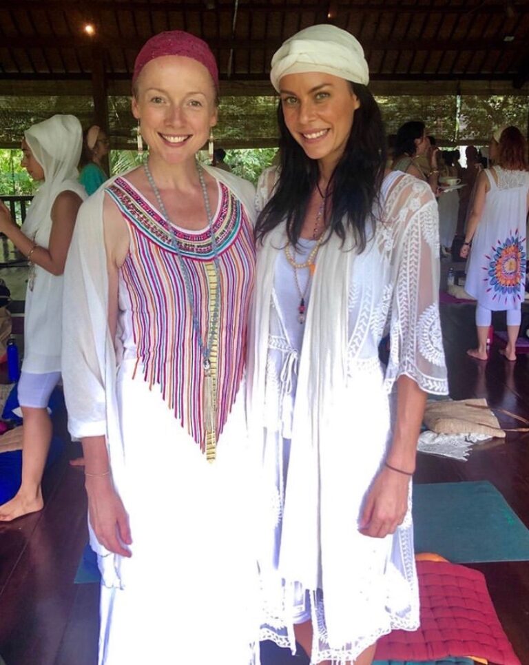 two women at a retreat