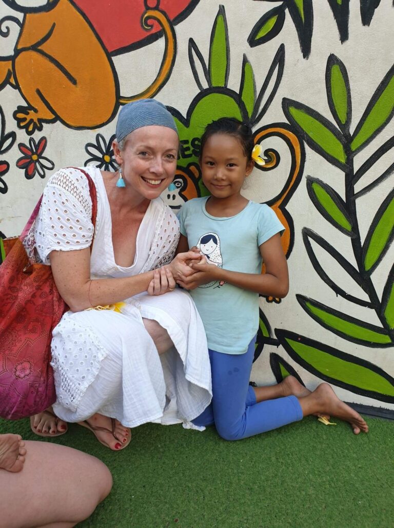 Woman and child in Bali